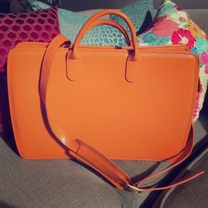 🎉HP JACK GEORGES Leather Milano Double Gusset Bag